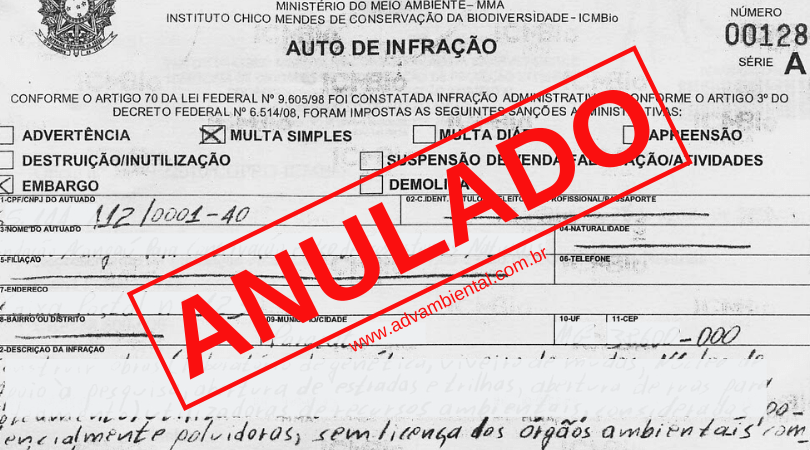 nulidade auto de infracao ambiental processo administrativo ambiental