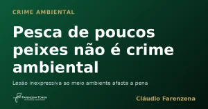 Pesca de poucos peixes não é crime ambiental — informe do escritório Farenzena Tonon Advogados