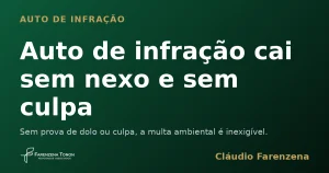 Capa do informe sobre auto de infração que cai sem nexo e sem culpa, informe do escritório Farenzena Tonon Advogados
