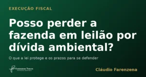 Capa: leilão de fazenda por dívida ambiental